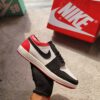 FIRST COPY NIKE JORDAN RED BLACK LOW FOR MENS - Image 3