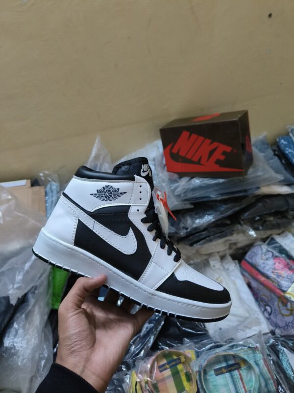 FIRST COPY NIKE JORDAN HIGH BLACK WHITE FOR MEN - Image 2