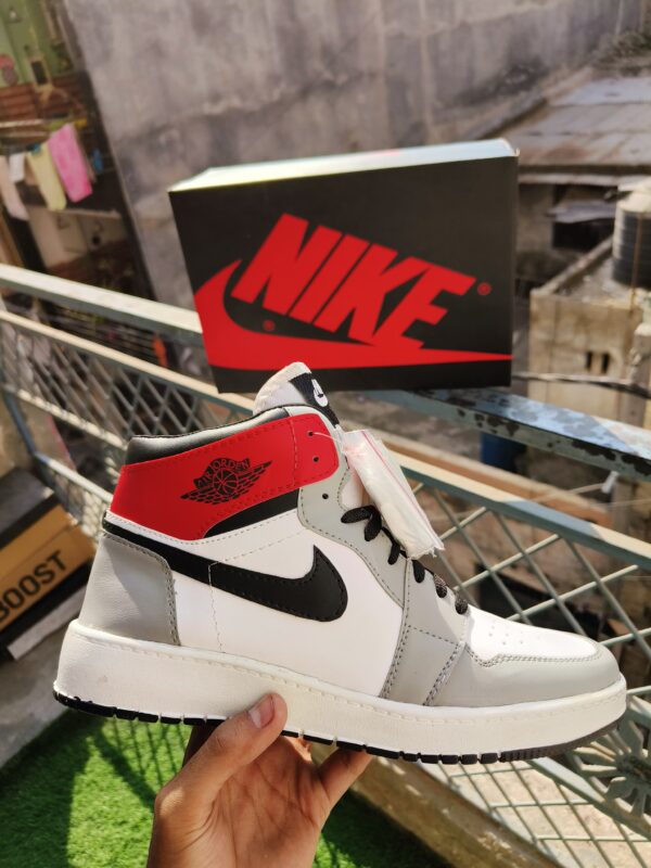 NIKE FIRST COPY AIR JORDAN 1 RED GREY WHITE