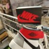 NIKE FIRST COPY AIR JORDAN 1 RED GREY WHITE - Image 2