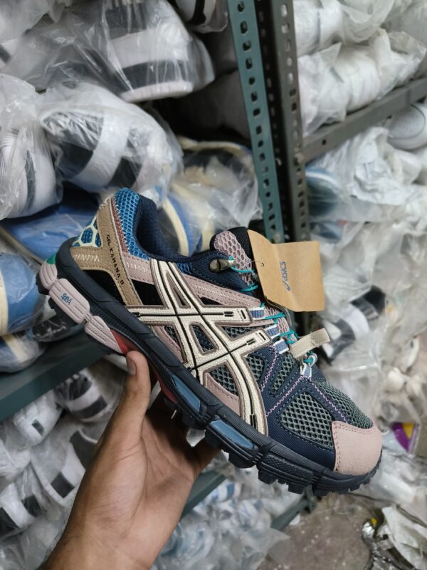 Asics Gel Kahana 8 FL Brown Blue Running Shoes - Image 3