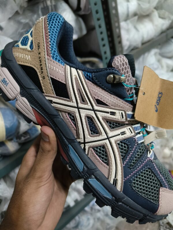 Asics Gel Kahana 8 FL Brown Blue Running Shoes - Image 7