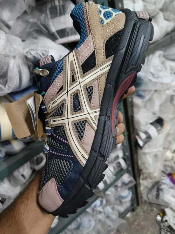 Asics Gel Kahana 8 FL Brown Blue Running Shoes - Image 5