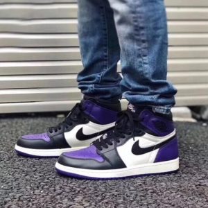 Air Jordan 1 Retro Mid Purple Court First Copy Shoes — Men's | COD India
