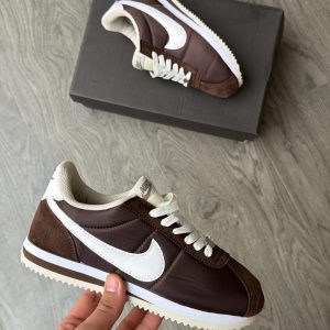 Nike Cortez Suede Brown First Copy Shoes — Women's | COD India
