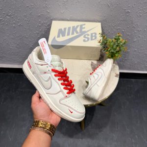 Nike SB Dunk Supreme White Red First Copy Shoes — Men's | COD India