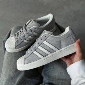 Adidas Originals Superstar Reigning Champ Light Grey First Copy Shoes — Men's | COD India