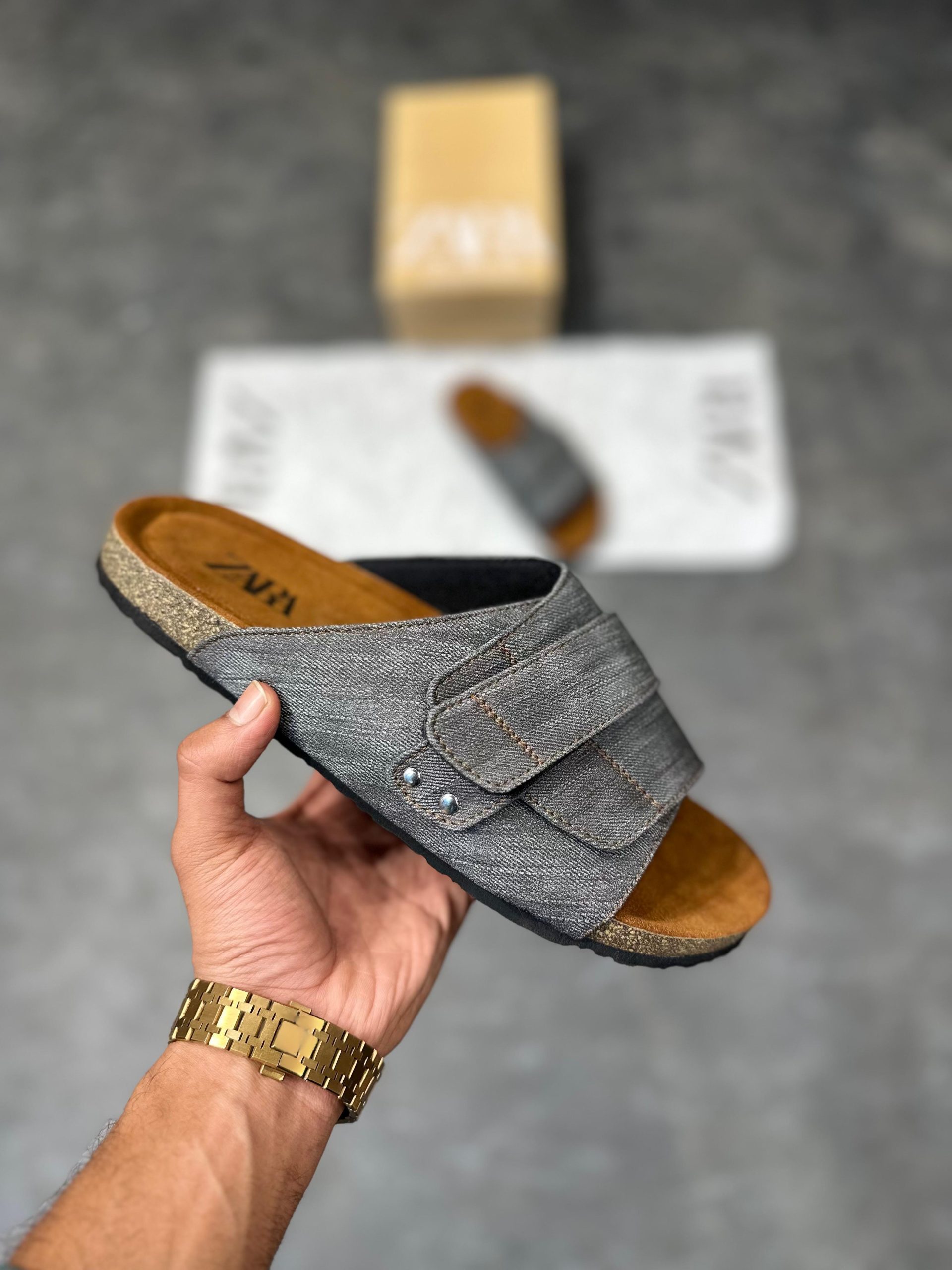 Zara Denim Mules Blue First Copy — Men's | COD India - Image 4
