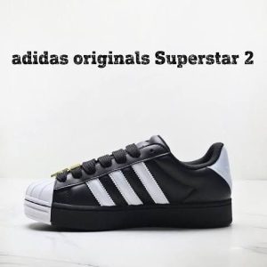 Adidas Originals Superstar Second Generation Black 2026 First Copy — Unisex | COD India