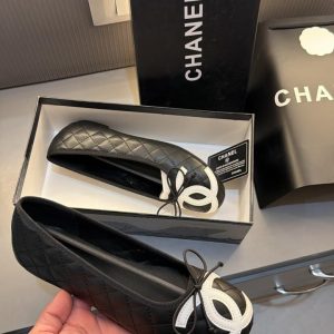 Chanel Ballet Flats White Black First Copy — Women's | COD India