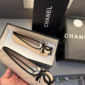 Chanel Ballet Flats White First Copy — Women's | COD India