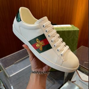 Gucci Bee In Stock White Original Surplus Quality Shoes — Men's | COD India