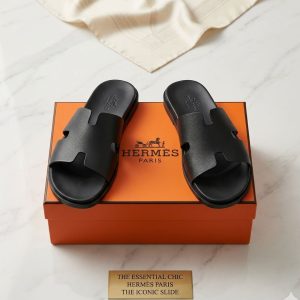 Hermes Aesthetic Mules Black First Copy — Men's | COD India