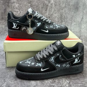 Nike Air Force 1 Black LV First Copy Shoes — Men's | COD India