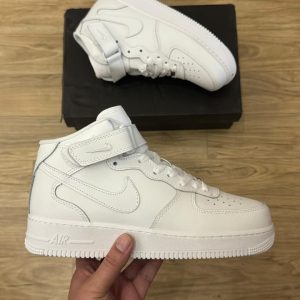 Nike Air Force 1 White High Ankle First Copy Shoes — Men's | COD India