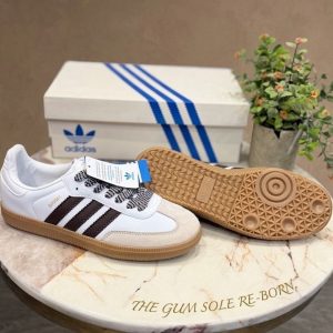 Adidas Originals Samba White Cherry Zebra Laces First Copy Shoes — Women's