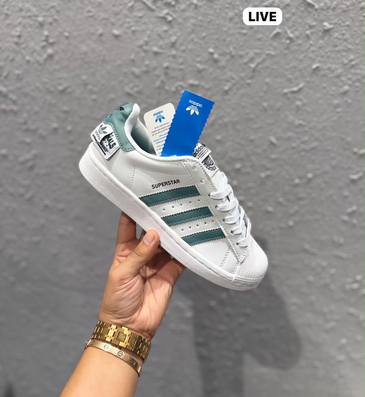 Adidas Originals Superstar All Tags Green First Copy Shoes — Men's | COD India - Image 4