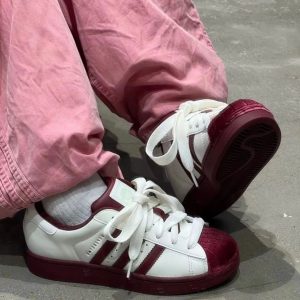 Adidas Originals Superstar Wine White First Copy Shoes — Men's