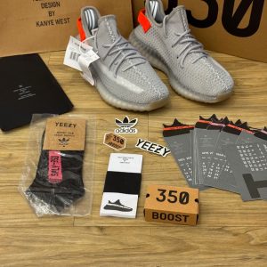 Adidas Yeezy Boost 350 V2 Grey First Copy Shoes — Men's