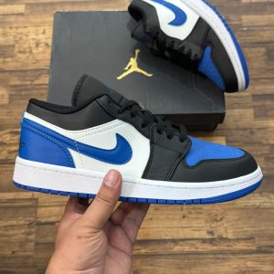 Nike Air Jordan 1 Low Black Blue Toe First Copy Shoes — Men's | COD India
