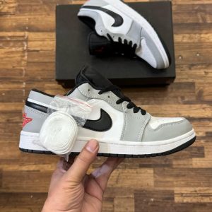 Nike Air Jordan 1 Low Grey Black First Copy Shoes — Men's | COD India