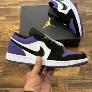 Nike Air Jordan 1 Low Purple First Copy Shoes — Men's | COD India