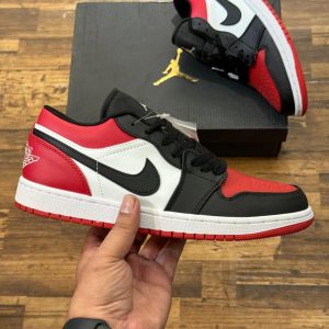 Nike Air Jordan 1 Low Red Toe First Copy Shoes — Men's | COD India