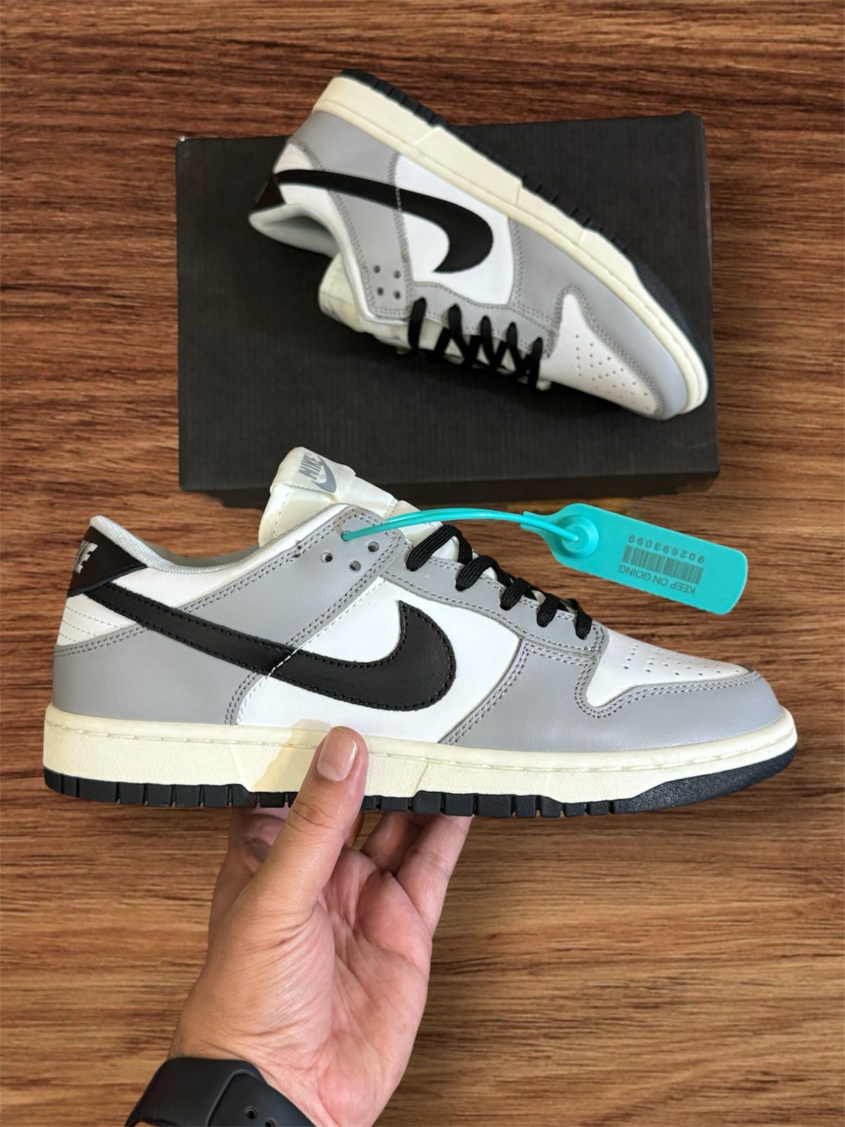 Nike SB Dunk Black Grey First Copy Shoes — Men's | COD India