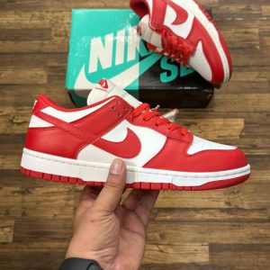 Nike SB Dunk Red White First Copy Shoes — Men's | COD India