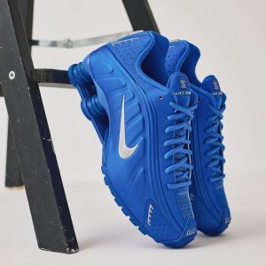 Nike Shox Silver Royal Blue First Copy Shoes — Men's | COD India