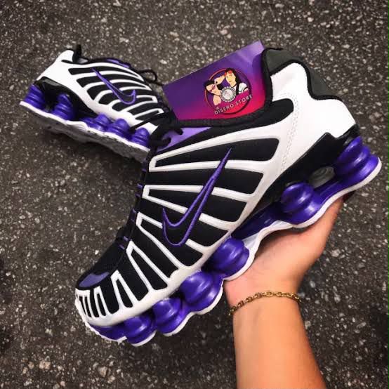 Nike Shox TL Purple White Black First Copy Shoes — Men's | COD India