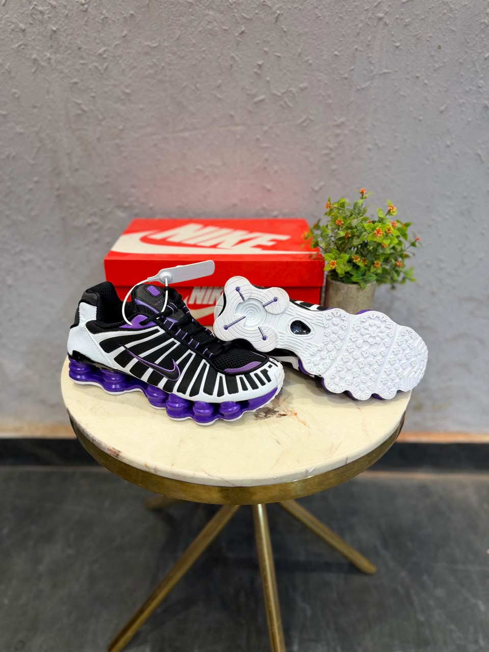 Nike Shox TL Purple White Black First Copy Shoes — Men's | COD India - Image 3