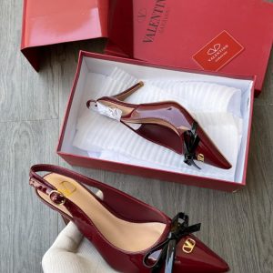 Valentino Bow Heels Wine First Copy — Women's | COD India