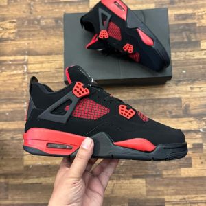 Jordan Retro 4 Red Thunder First Copy Shoe — Women's