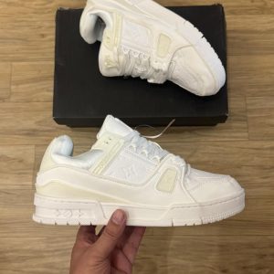 Louis Vuitton Trainer White First Copy Shoe — Men's