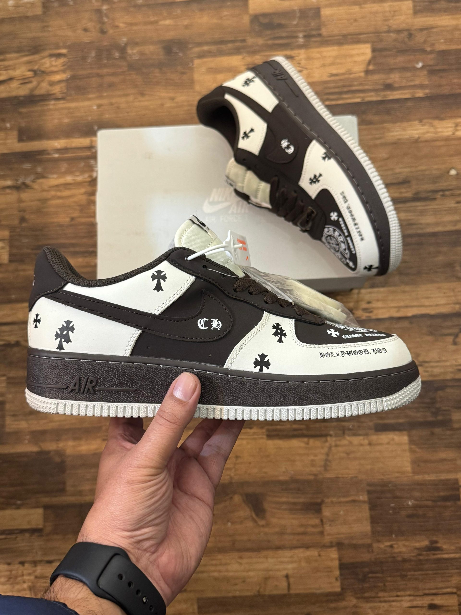 Nike Air Force 1 Chrome Hearts First Copy Shoe — Men's