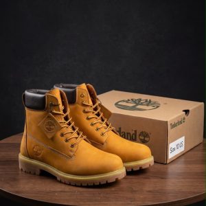 Timberland Boots Tan Colour First Copy Shoe — Men's