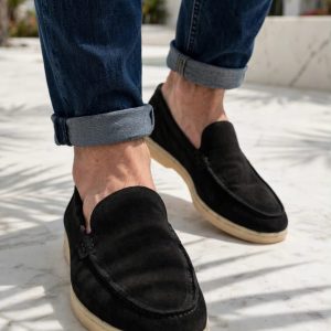 Loro Piana LORA PIANA OG LEATHER LOAFERS men Shoe Photo 1