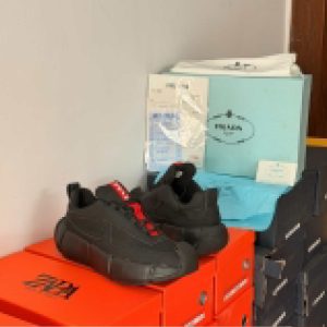 Prada -MILANO BLACK SNEAKERS men Shoe Photo 1