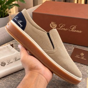 Loro Piana Summer Walk Suede Loafers Slip-on Classic Suede Multi-Colorways First Copy Shoe Photo 1