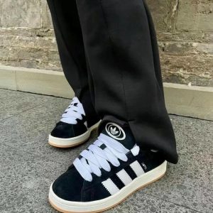 Adidas Originals Campus 00s Suede Skate Sneakers Core Black / Cloud White Stripes First Copy Shoe Photo 1