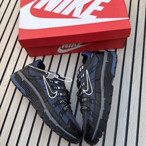 Nike P-6000 Black Blue Silver First Copy Shoe — Men's